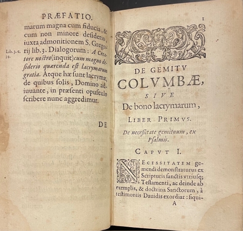 Portada de De Gemitu Columbae sive De Bono Lacrymarum - Roberto Bellarmino