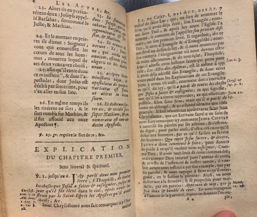 Portada de Les Actes des Apostres - Le Maistre de Sacy