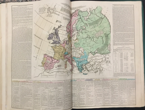 Portada de Atlas Hist�rico, Geneal�gico, Cronologico, Geogr�fico y Estadistico de Lesage - Conde de Las Casas