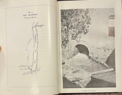 Portada de Estad�stica de los Aprovechamientos Hidr�ulicos existentes en la actualidad en los r�os Guadalmena, Alcaraz, Escorial, Mesta y Ca�ada Larga. A�o 1948 - Confederaci�n Hidr�ulica del Guadalquivir