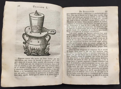 Portada de Tratado de Barnices y Charoles enmendado y a�adido en esta segunda impresi�n de muchas curiosidades y aumentado al fin con otro de miniatura para aprender a pintar sin maestro, y secreto para hacer los mejores colores, el oro bru�ido y en concha - Francisco Vicente Orellana