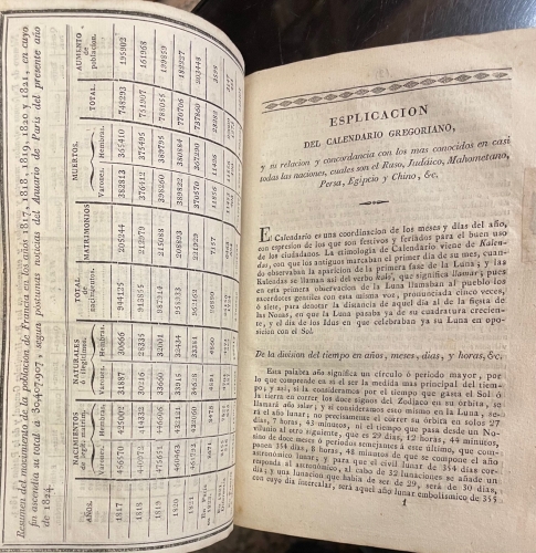 Portada de Anuario Universal de Espa�a para el A�o de 1824 y adici�n al Almanak Enciclop�dico y Prontuario General - Joaquin Andres y Alcalde