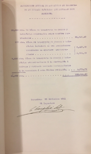 Portada de Pasteral El�ctro Bur�s. Proyecto de linea de transporte de energ�a el�ctrica de Cass� de la Selva � Palam�s con derivaciones � Llagostera, S. Feliu de Guixols y Calonge