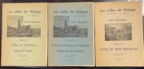 Portada de Las Calles de M�laga. Su historia y su ambiente.  - Paco Percheles (Francisco Bejarano)