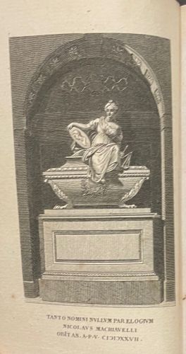 Portada de Le Istorie Fiorentine - Nicolas Maquiavelo. Machiavelli