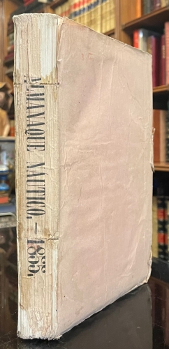 Portada de Almanaque Nautico para el a�o 1855 calculado de orden de S.M. en el Observatorio de Marina de la Ciudad de San Fernando