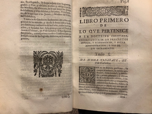 Portada de Constituciones Sinodales de el Arzobispado de Zaragoza - Antonio Iba�es de la Riva Herrera