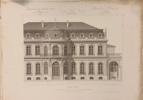 Portada de L' Architecture Priv�e au XIX Siecle sous Napoleon III. Nouvelles Maisons de Paris et des Environs. Tome Premier. Hotels Prives - Cesar Daly
