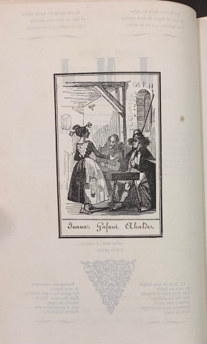 Portada de Famoso Litigio, � sea Espediente po�tico-pros�ico..entre una musa lavandera del Turia y un vate con zarag�elles de la ribera del J�car