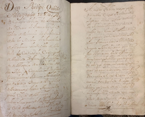 Portada de Real Carta Ejecutoria ganada a pedimento de D. Juan Ochoa de Talledo vecino de Castro Urdiales del pleito con D. Miguel de Rado sobre las Casas Principales de la Rua Mayor que fund� D�a. Teresa Martinez de Zurbano. 1708