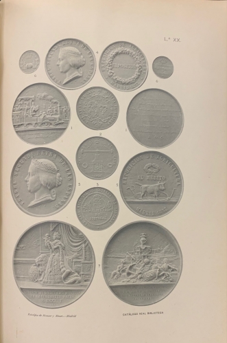 Portada de Medallas de la Casa de Borb�n de D. Amadeo I, del Gobierno Provisional y de la Rep�blica Espa�ola - Antonio Vives