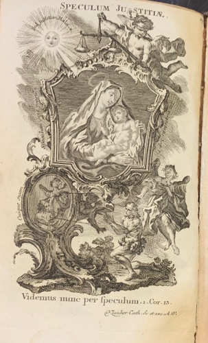 Portada de Litaniae Lauretanae ad Beatae Virginis Caelique Reginae Mariae - Francisco Xaverio Dornn