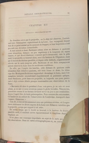 Portada de Autour de la Lune - Julio Verne