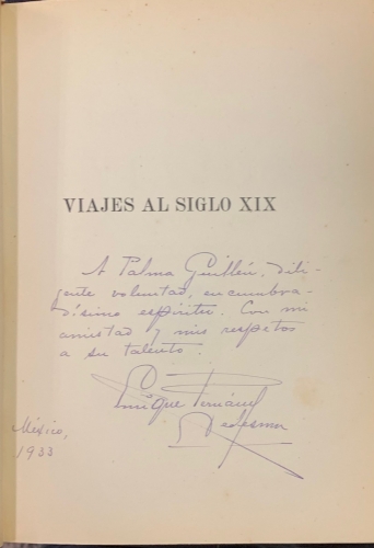 Portada de Viajes al Siglo XIX. Se�ales y Simpatias en la Vida de Mexico - Enrique Fernandez Ledesma