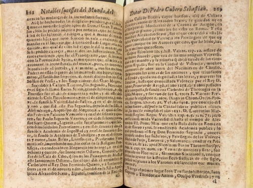 Portada de Descripci�n General del Mundo y Notables Sucesos que han Sucedido en el. Con la Armonia de sus Tiempos, Ritos, Ceremonias, Costumbres y Trages de sus Naciones y Varones ilsutres que en �l ha avido - Pedro Cubero Sebastian