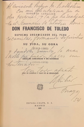 Portada de Ordenanzas de Don Francisco de Toledo, Virrey del Peru. Don Francisco de Toledo, Supremo Organizador del Peru. Su vida, su obra (1515-1582) - Roberto Levillier