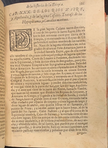 Portada de Historia Eclesiastica, pol�tica, natural y moral de los grandes y remotos reynos de la Etiopia, Monarchia del Emperador llamado Preste Iuan de las Indias  - Luis de Urreta