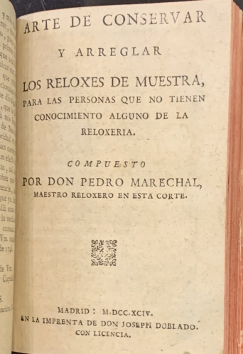 Portada de Madrid por adentro y el Forastero Instruido y Desenga�ado. El Erudito Investigador. Triunfo del Amor y del Lealtad. Dia Grande de Navarra. Arte de Conservar y Arreglar los Relojes de muestra. Sue�o - M. Goguet. Josef Francisco de Isla. Pedro Marechal. Pedro Marechal. 