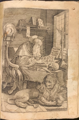Portada de La Vida de S. Geronimo Doctor de la Santa Iglesia - Fray Joseph de Sig�enza