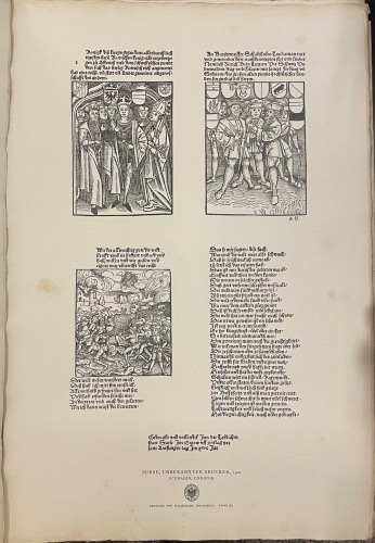 Portada de Monumenta Germaniae et Italiae Typographica. Deutsche und Italienische Inkunabeln. Dritte und Vierte Lieferung. Tafel 51-100 - K. Burger