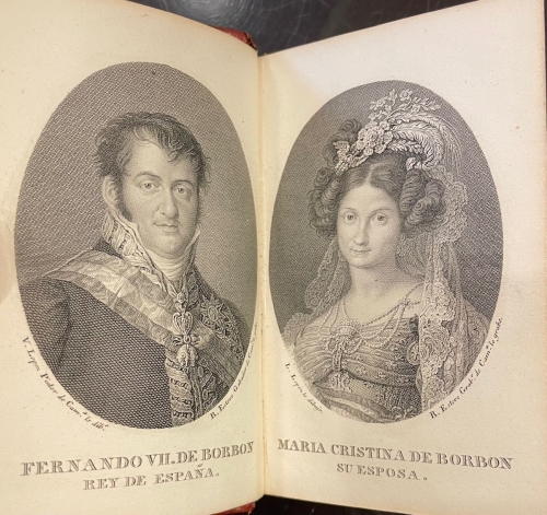 Portada de Calendario Manual y Guia de Forasteros en Madrid para el a�o de 1832. Estado Militar de Espa�a a�o de 1832