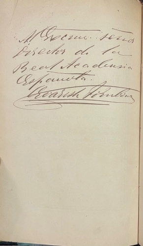 Portada de Discurso Pronunciado en el Teatro Caracas por el Se�or Evaristo Fombona en el acto de distribuir los premios el Colegio de Santa Mar�a la noche del 7 de Agosto de 1880