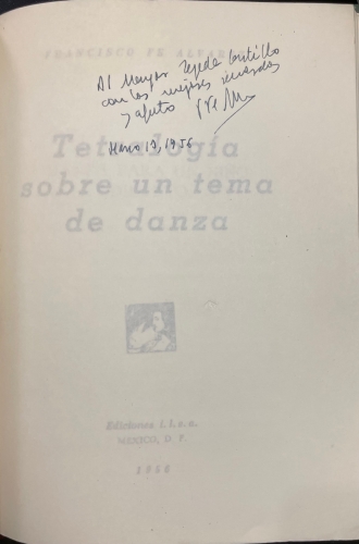Portada de Tetralog�a sobre un tema de Danza - Francisco Fe Alvarez