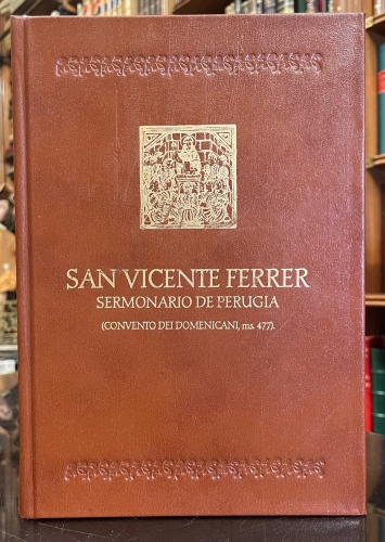 Portada de San Vicente Ferrer. Sermonario de Perugia