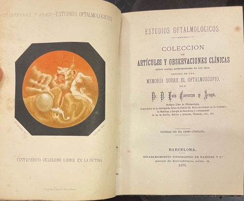 Portada de Manual de Percusi�n y Auscultaci�n / Estudios Oftalmol�gicos - Doctor P. Niemeyer/ Dr. Luis Carretas y Arag�
