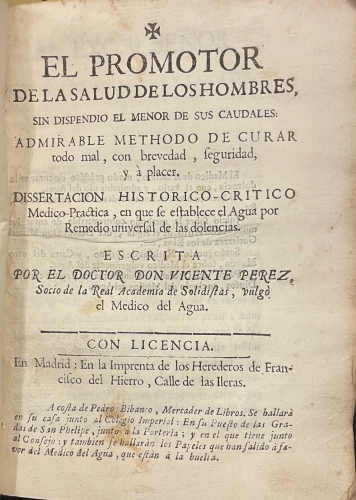 Portada de La Verdad Desnuda: Arcanidades de el M�dico. Addiciones a el Methodo de El Agua / El Promotor de la Salud de los Hombres. Disertaci�n hist�rico-cr�tico medico-pr�ctica en que se establece el agua por remedio universal / El Secreto a Voces. Arcanidades de los polvos de Aix, en la Provenza, descubiertas a los embates del agua/ El M�dico de Si mismo..uso de agua/ Utilidades y diversiones de El P�blico en las pasmarotas de un lunario perpetuo, rustico, m�dico, m�sico y pol�tico/ Diario Philos�phico, M�dico, Chirurgico.   - Joseph Ignacio Carvallo de Castro. Vicente Perez. Diego de Torres Villarroel. Juan Galisteo