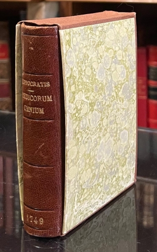 Portada de Hippocratis Coi Medicorum Omnium Coryphaei Aphorismi. Accesserunt Eiusdem Prognosticorum libri, ac locuples de morbis popularibus historia - Hipocrates