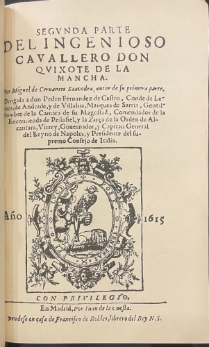 Portada de El Ingenioso Hidalgo Don Quijote de la Mancha - Miguel de Cervantes Saavedra