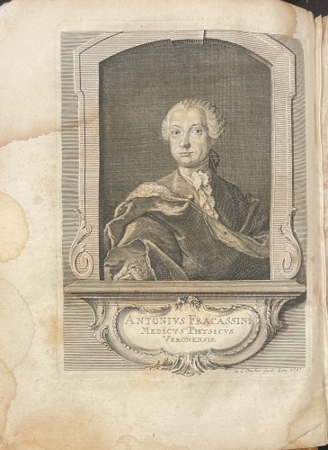 Portada de Opuscula Pathologica Alterum de Febrivus aterum de Malo Hypochondriaco recusa cum Indice - Antonio Fracassini