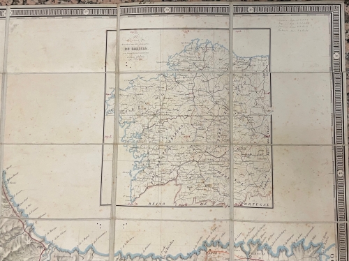 Portada de Carta geom�trica de Galicia dividida en sus provincias. Domingo Fontan. 1845 - Domingo Fontan