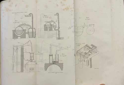 Portada de Tratado de las Maquinas de Vapor y de su aplicacion a la navegaci�n, minas, manufacturas, etc - Th. Tredgold