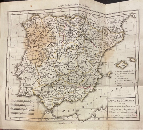 Portada de Geographie Compar�e. Espagne Moderne - Edme Mentelle