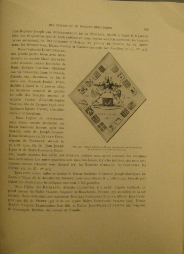 Portada de Histoire, G�n�alogie et alliances Des stalins De Flandre, Depuis Le XVIe Si�cle et Quelques Consid�rations Sur Le Briquet H�raldique Dit Briquet De Bourgogne Ou Fusil De La Toison D�or - Baron Stalins