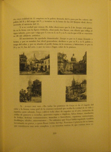 Portada de Libro del Oro y del mensaje de Goya - Agustin de la Herranz