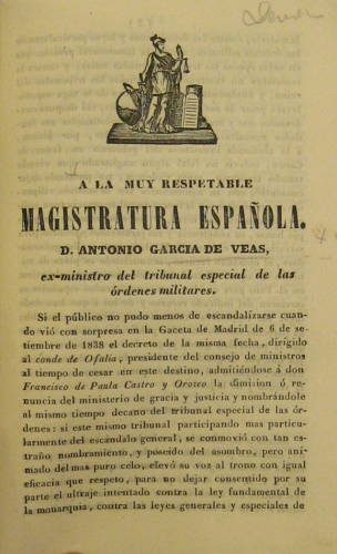 Portada de Reflexiones Sobre Algunos Puntos De La Legislatura Magistral./ Observaciones Sobre el Estado Del Poder Judicial En Espa�a./A La Magistratura Espa�ola./ Reglamento De Los Juzgados De Primera Instancia De La Pen�nsula � Islas Adyacentes - Jose Manuel De Vadillo./Alvaro Gomez Becerra./ Antonio Garcia De Veas.